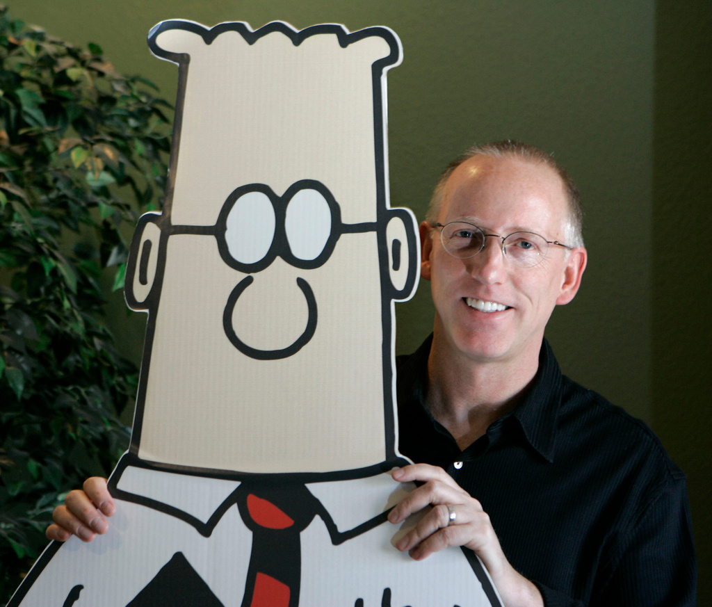 Scott Adams, whose comic strip 'Dilbert' ridiculed white-collar