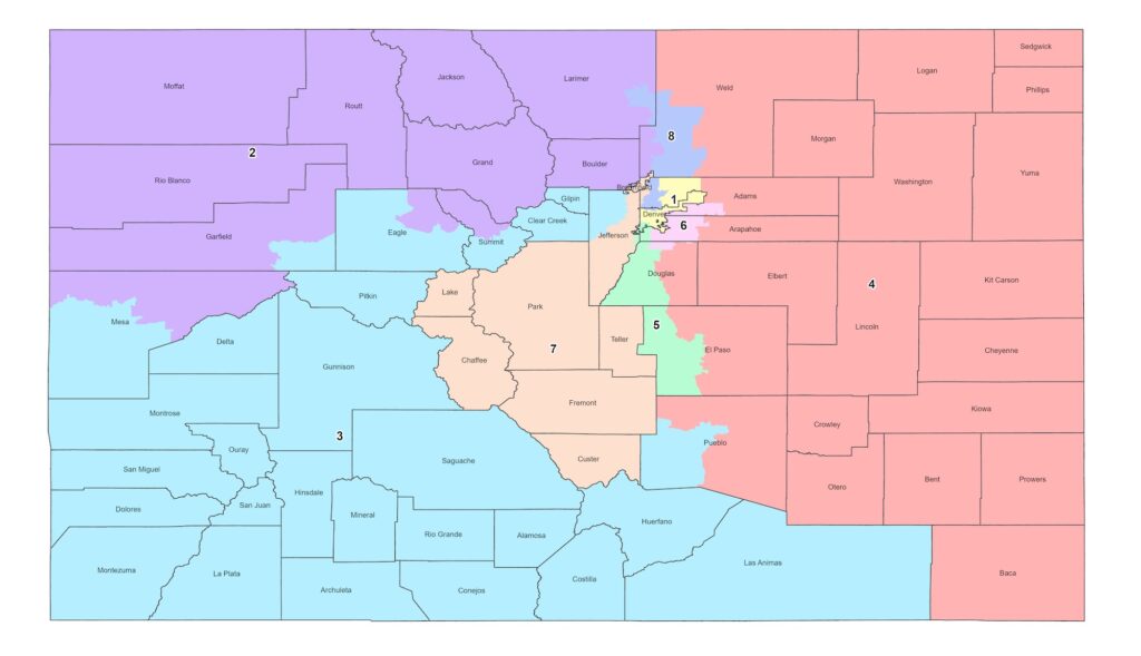Proposed Colorado congressional map could give Democrats 7-1 majority
